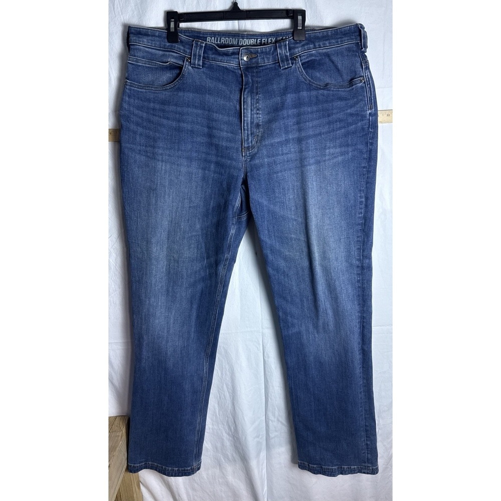 Duluth Double Flex Ballroom, Relaxed Fit Men's Jeans Size 40x34 5 pockets Tough